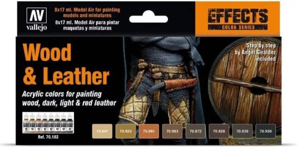 Wood & Leather Set (8)