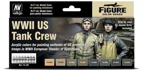 WWII US Tank Crew - Figure Color Series (8)