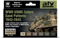 WWII USMC Colors Sand Patterns 1942-1945 (6)