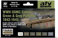 WWII USMC Colors Green & Grey Patterns 1942-1945 (6)