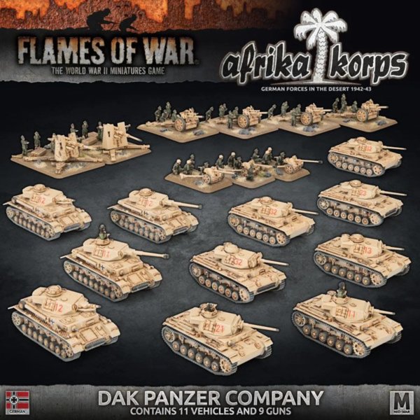 German Starter Dak Panzer Company