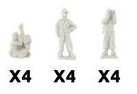 Hornisse (8.8cm) / Hummel (15cm) TankHunter Platoon (x4 Plastic)
